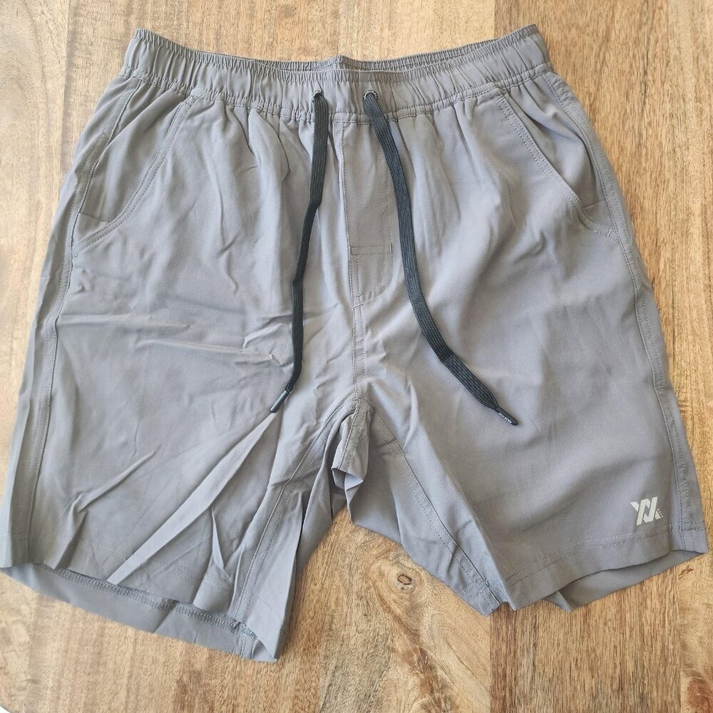 Dixxon Flannel Co Shorts Mens Small Charcoal The Brad Lined Athletic Zip Pocket